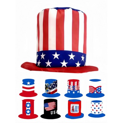 American Independence Day Themed Top Hat