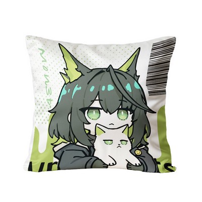 Ultra-Soft Ice Silk Cooling Throw Pillow Breathable Sofa Back Cushion Ergonomic Lumbar Support