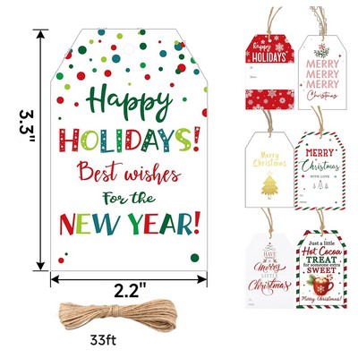 Festive Confetti Holiday Gift Tags
