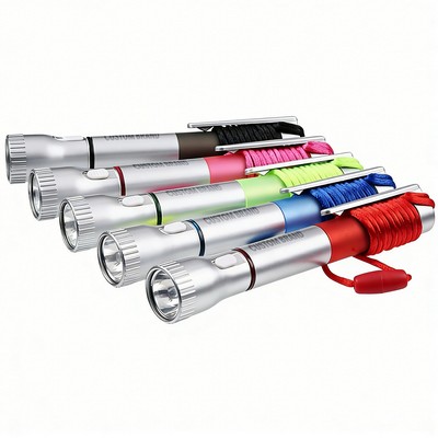Lanyard Flashlight with Pen