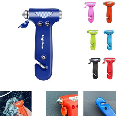 2-in-1 Multifunctional Rescue Hammer Car Window Breaker