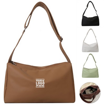 Eco-Friendly PU Leather Crossbody Purse