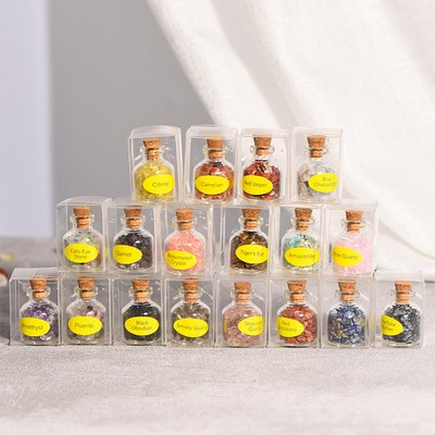 Natural Crystal Mineral Specimen Collection Children's Science Educational Display Box 9pcs Set