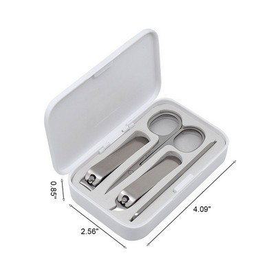 MOQ 50 4 Pieces Stainless Steel Nail Clipper Set