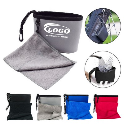 Golf Cleaning Bag with Towel