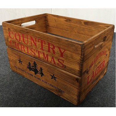Fir Wood Storage Crate