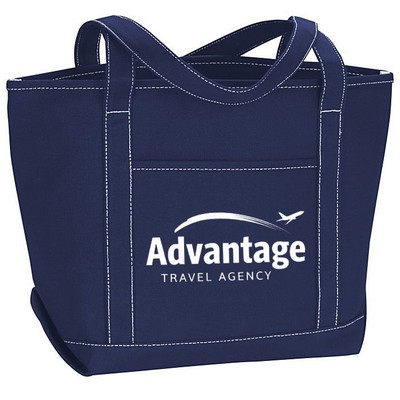 24 oz Cotton Canvas Yacht Tote - 13" x 19"