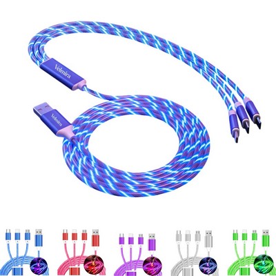 3" 1 Light Up Charging Cable