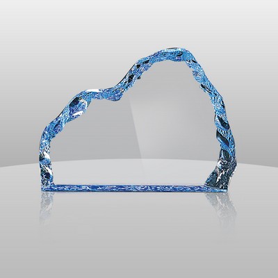 Color Etched Iceberg Award II (5 1/2"x7 1/2"x1")