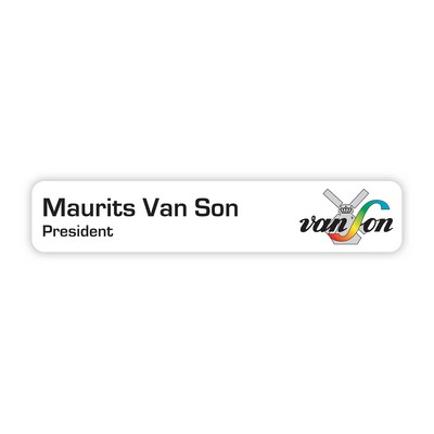Full-Color Nameplate w/Rounded Corners – (9.125" x 1.75") - logo only