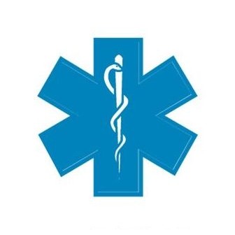 Caduceus Cross Promotional Magnet w/ Strip Magnet (2 Square Inch)