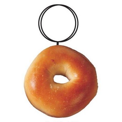Round Bagel Executive Key Chain w/Mirrored Back (6 Square Inch)