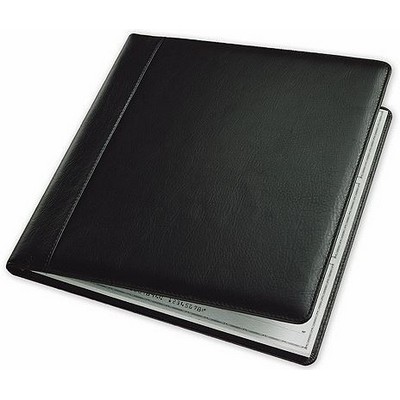 Executive Deskbook Checks - 3-On-A-Page with Leather Cover