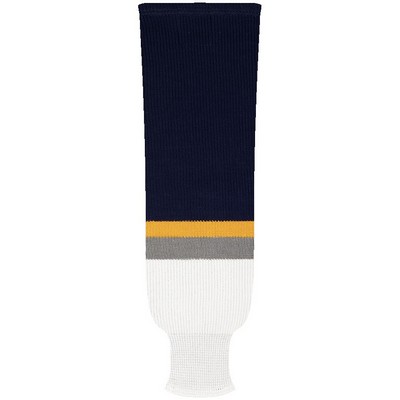 Buffalo Pro Series Blue & White Home Socks w/Gold