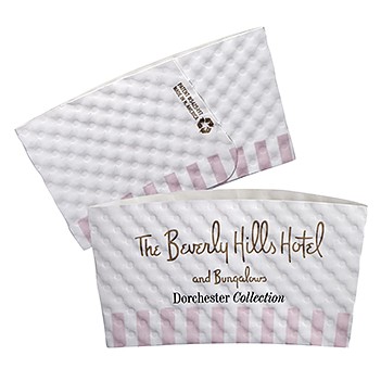 Small White Hot Cup Sleeves - Flexographic Printed
