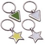Stock Key Chain - Triangle Fob w/Green Center