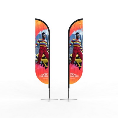 15' Double Sided Feather Banner