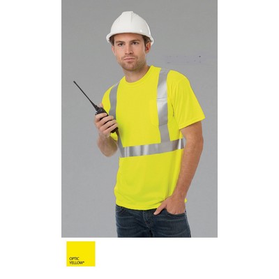 Adult Hi-Visibility Tee Shirt w/Reflective Tape