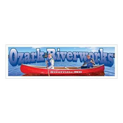 Rectangle Sticker | Square Corner | 1 3/4" x 5 3/4" | White Static | Static Back | Digital