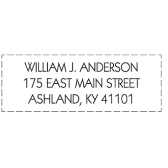 Traditional Wood Stamp RF27 - ½" x 3" Impression