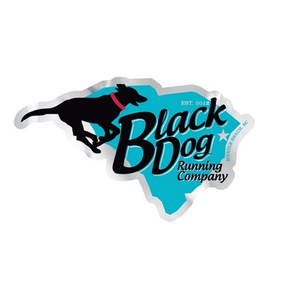 Full Color Digital Sticker | Custom | Die Cut | Chrome Poly | Permanent Adhesive | 144-175 Sq In