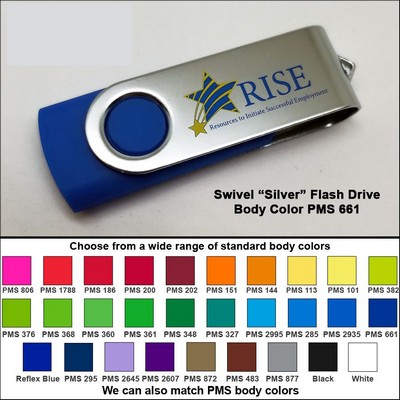 Swivel Flash Drive - 64 GB Memory - Body PMS 661