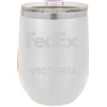 12 Oz. Polar Camel Matte White Vacuum Insulated Stemless Tumbler w/Lid