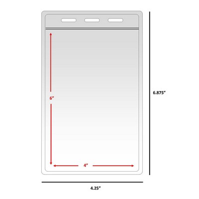 Vertical Badge Holder (4" x 6")
