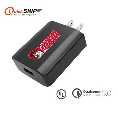 Anson UL listed 18W Wall Quick Charger QC3.0