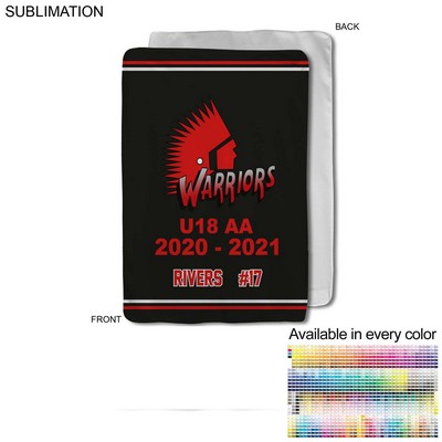 Team Blanket in Ultra Soft Microfleece, Baby Blanket, Sublimated Edge To Edge, 1 Side, (30"x40")