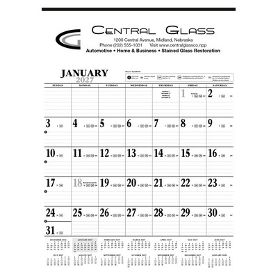 HotLine® Products Large Contractor Calendar