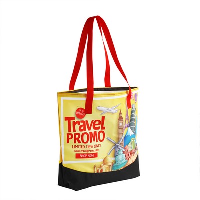 Large Conference Tote w/Full Color Printing (17"x14"x4")