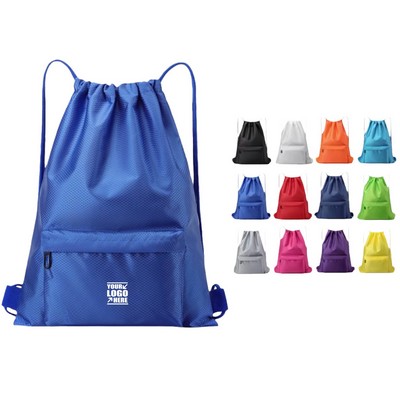 Oxford Sports Fitness Drawstring Backpack