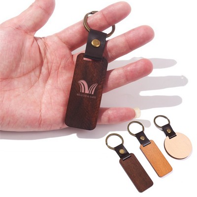 Wooden Key Chain Anniversary Keychain