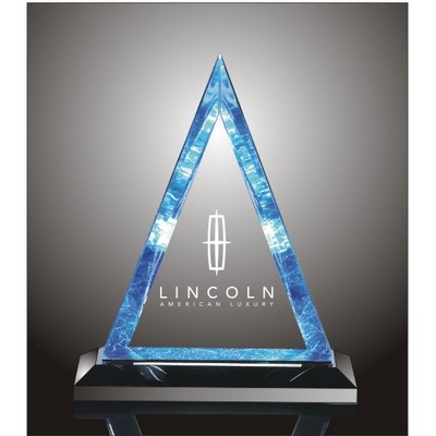 Beveled Triangle Acrylic Award, 10" H