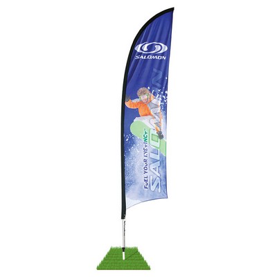 7' Shark Fin Wind Flag Kit - Single Sided