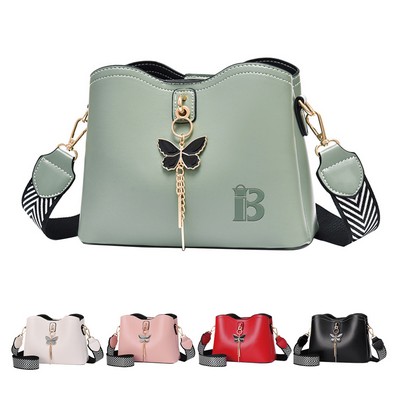 PU Leather Compact Crossbody Bag for Women