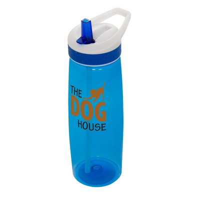 28 oz Wave Bottle With Flip Up Straw