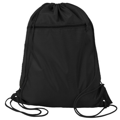 Q-Tees™ Polyester Cinchpack Bag (Blank)