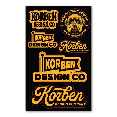 Custom Indoor/Outdoor Decal Sticker Sheet - 20 - 24 Square Inch