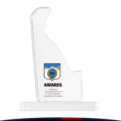 Celue Delaware Crystal Award - Large