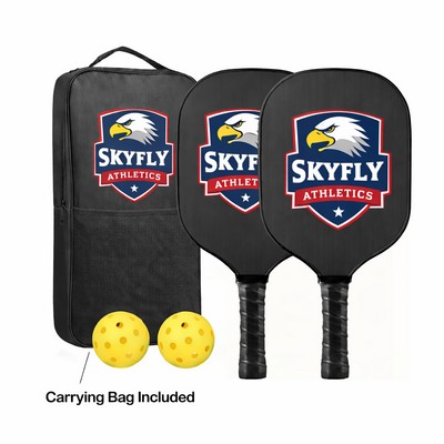 Full Color Premium Graphite Pickleball Set with Paddle Carry Case