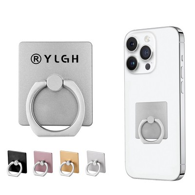 Square Phone Stand With Finger Ring