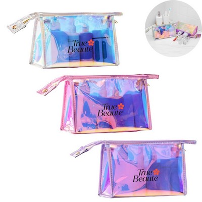 Holographic Iridescent Makeup Bag