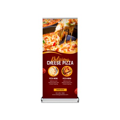 33"W x 80"H Single-Sided Monza Premium Retractable Stand Hardware Only