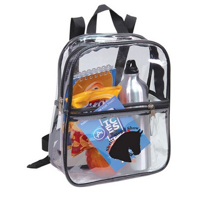 Clear Backpack W/ Black Trim