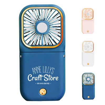 Hands-free Fan with Phone Stand