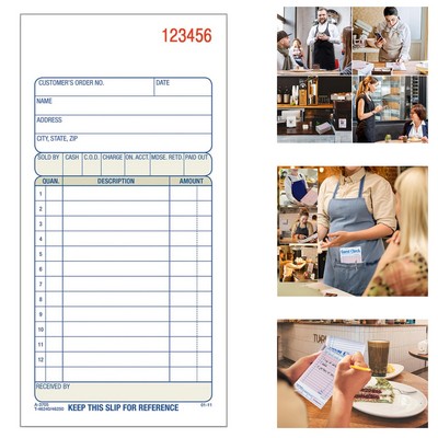 2-Part Carbonless Sales Invoice Book