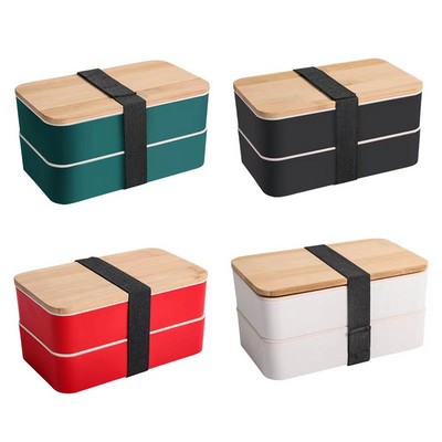 2 Stackable Compartments Lunch Box