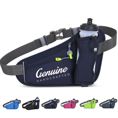 Adjustable Running Fanny Pack with Bottle Holder